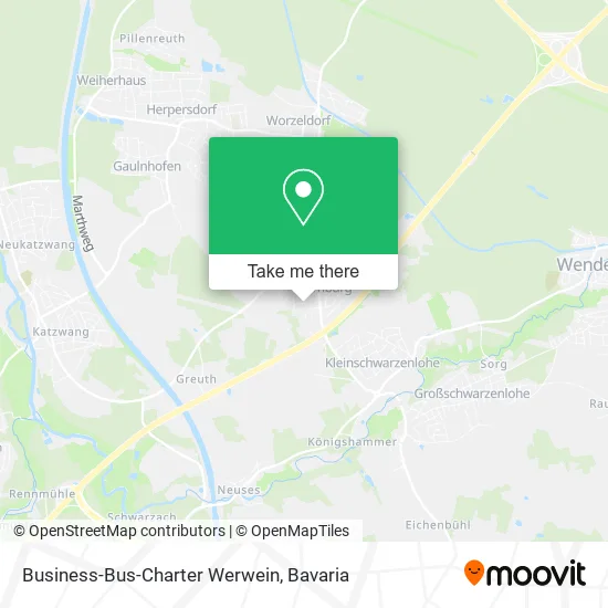 Карта Business-Bus-Charter Werwein