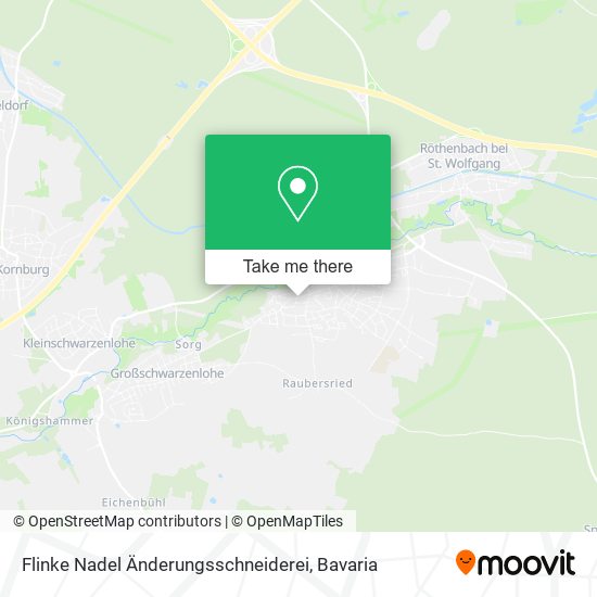 Flinke Nadel Änderungsschneiderei map