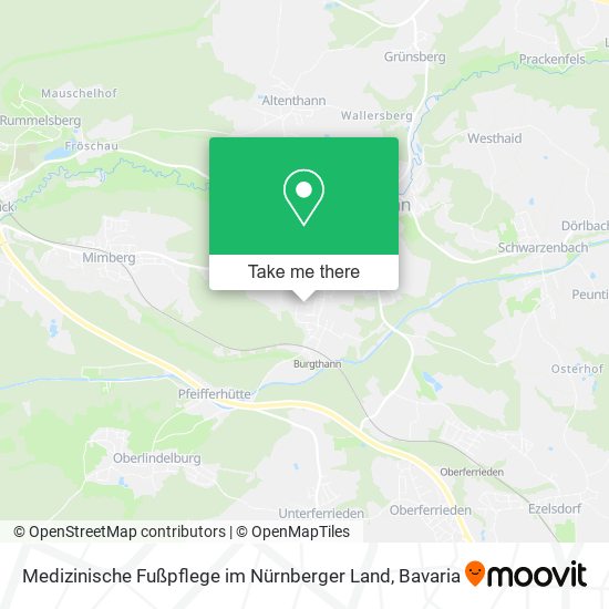 Medizinische Fußpflege im Nürnberger Land map