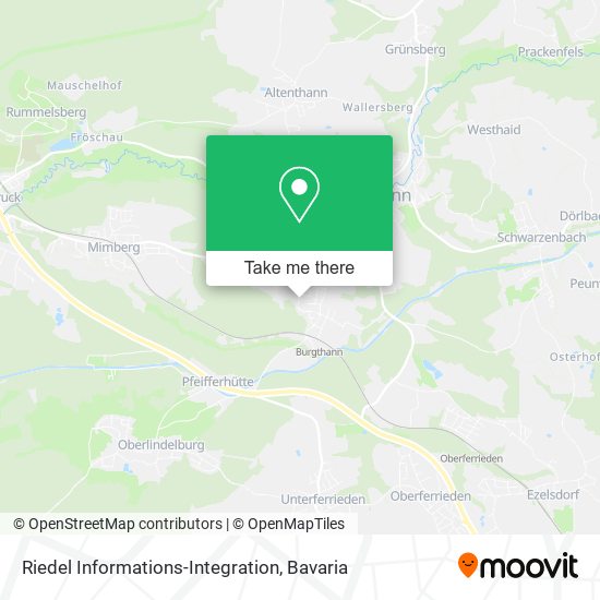 Riedel Informations-Integration map
