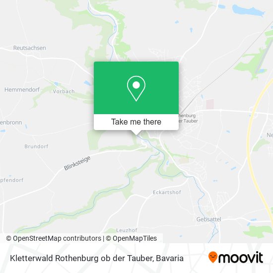Карта Kletterwald Rothenburg ob der Tauber