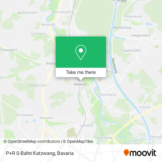 Карта P+R S-Bahn Katzwang