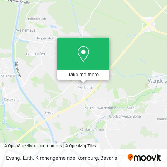 Evang.-Luth. Kirchengemeinde Kornburg map