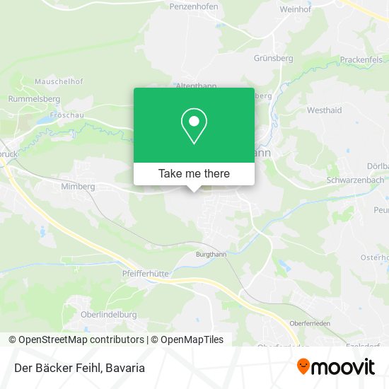 Der Bäcker Feihl map