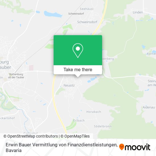 Erwin Bauer Vermittlung von Finanzdienstleistungen map