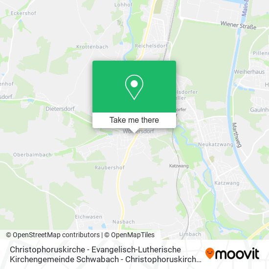 Christophoruskirche - Evangelisch-Lutherische Kirchengemeinde Schwabach - Christophoruskirche map