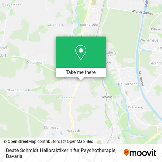Карта Beate Schmidt Heilpraktikerin für Psychotherapie