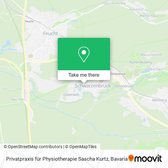 Privatpraxis für Physiotherapie Sascha Kurtz map