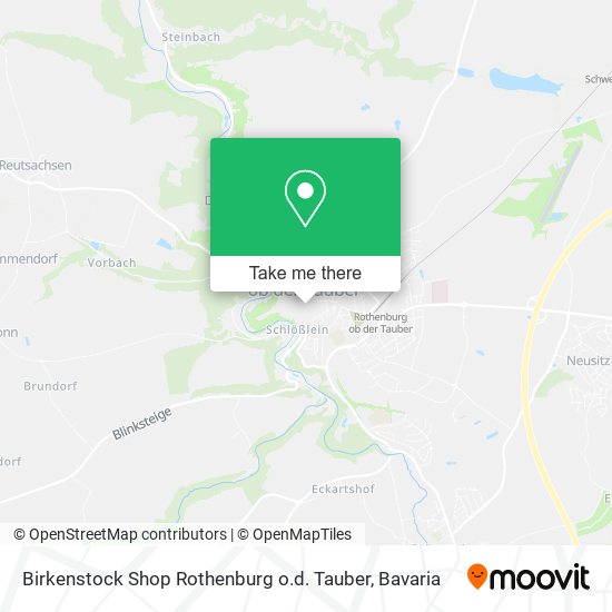 Карта Birkenstock Shop Rothenburg o.d. Tauber