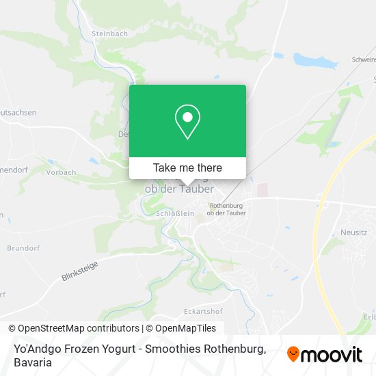 Yo'Andgo Frozen Yogurt - Smoothies Rothenburg map