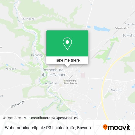 Карта Wohnmobilsstellplatz P3 Laiblestraße