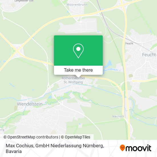 Карта Max Cochius, GmbH Niederlassung Nürnberg
