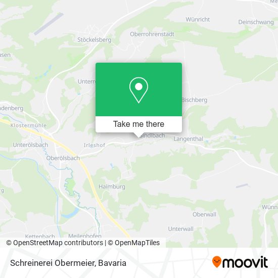 Schreinerei Obermeier map