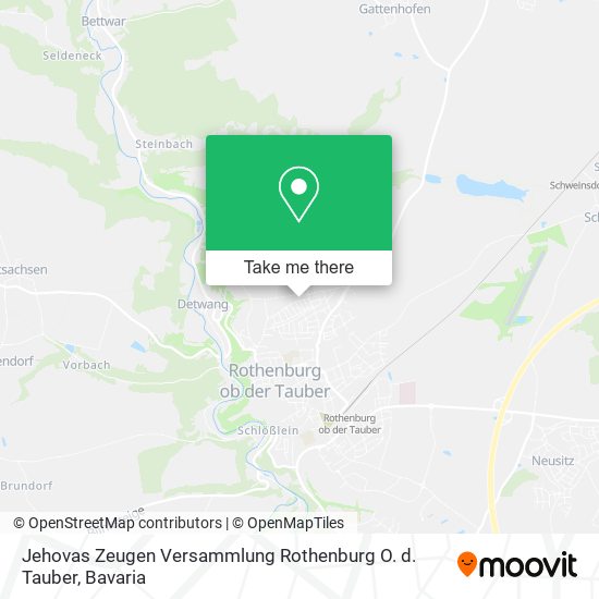 Jehovas Zeugen Versammlung Rothenburg O. d. Tauber map