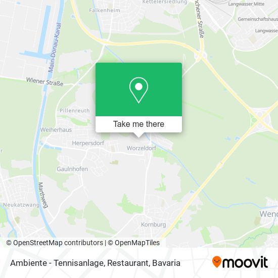 Ambiente - Tennisanlage, Restaurant map