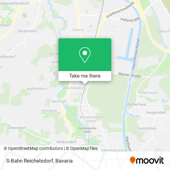 S-Bahn Reichelsdorf map