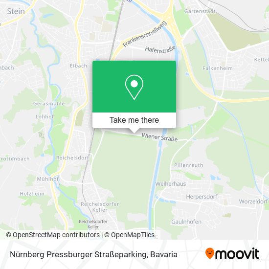 Карта Nürnberg Pressburger Straßeparking