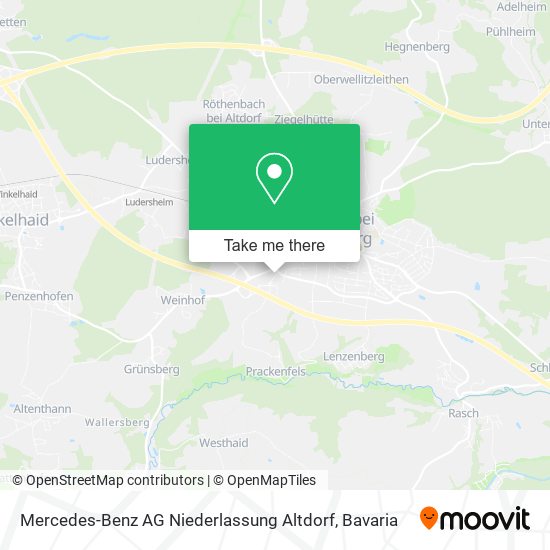 Mercedes-Benz AG Niederlassung Altdorf map