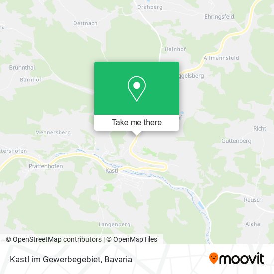 Kastl im Gewerbegebiet map