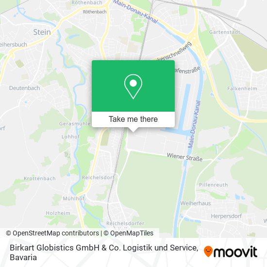 Карта Birkart Globistics GmbH & Co. Logistik und Service