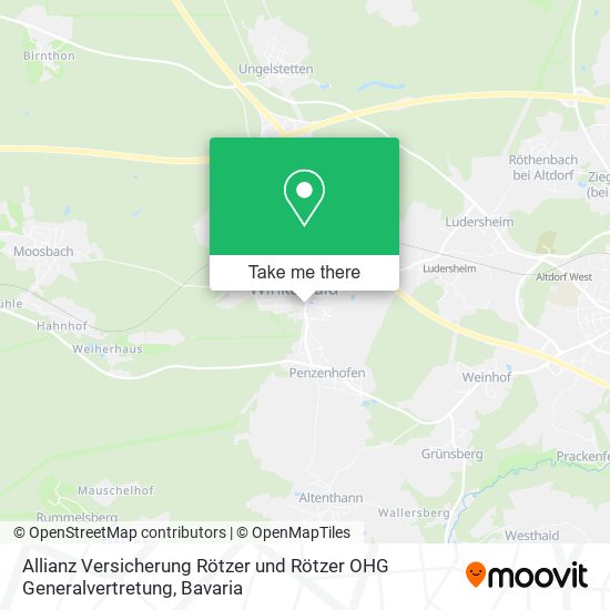 Карта Allianz Versicherung Rötzer und Rötzer OHG Generalvertretung