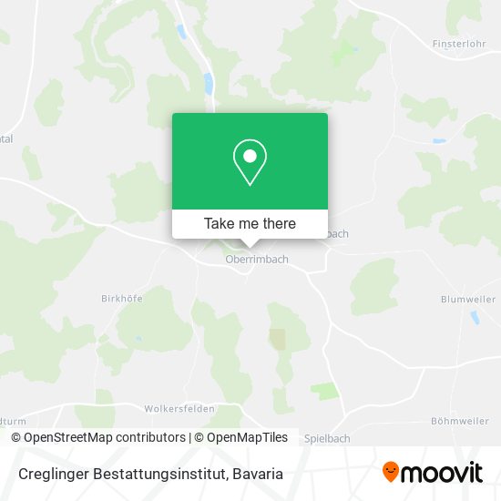 Creglinger Bestattungsinstitut map