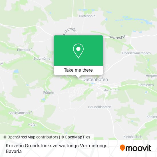 Карта Krozetin Grundstücksverwaltungs Vermietungs