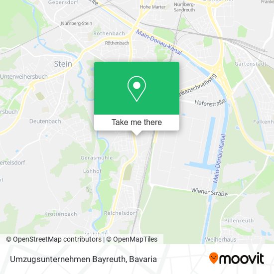 Umzugsunternehmen Bayreuth map