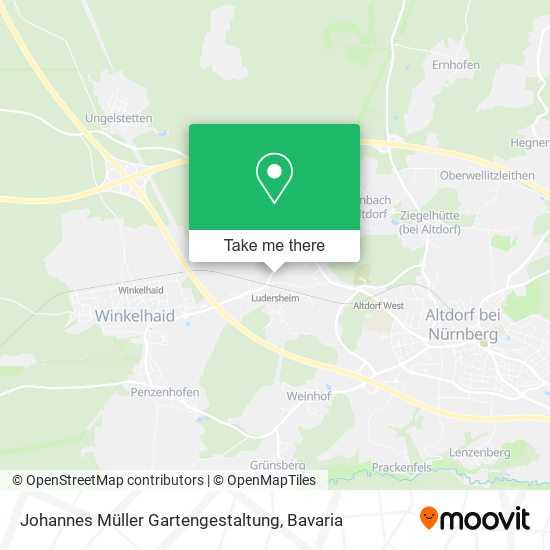 Johannes Müller Gartengestaltung map