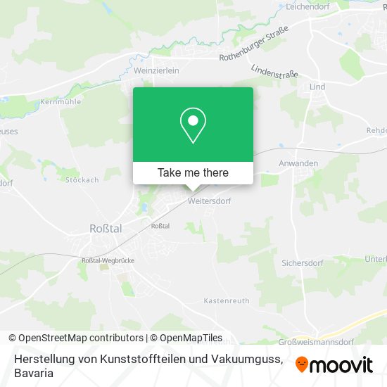 Herstellung von Kunststoffteilen und Vakuumguss map