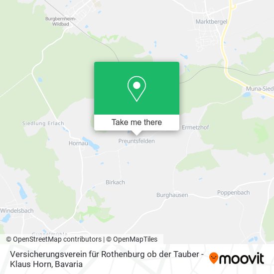 Versicherungsverein für Rothenburg ob der Tauber - Klaus Horn map