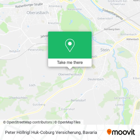 Peter Höllrigl Huk-Coburg Versicherung map