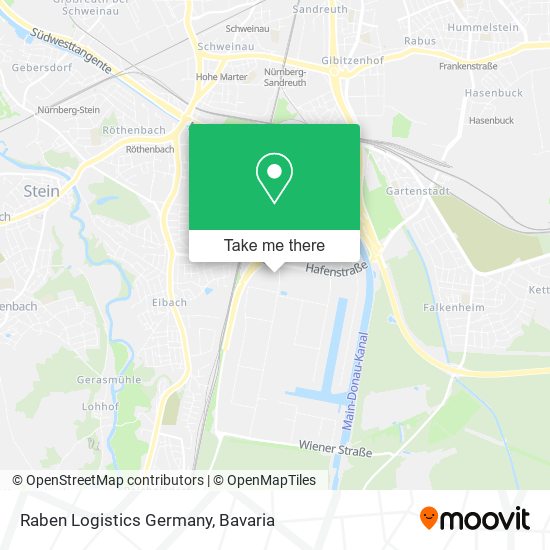 Карта Raben Logistics Germany