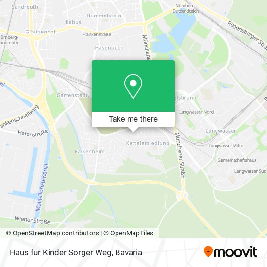 Haus für Kinder Sorger Weg map