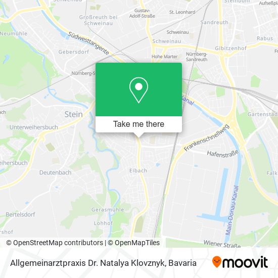 Allgemeinarztpraxis Dr. Natalya Klovznyk map