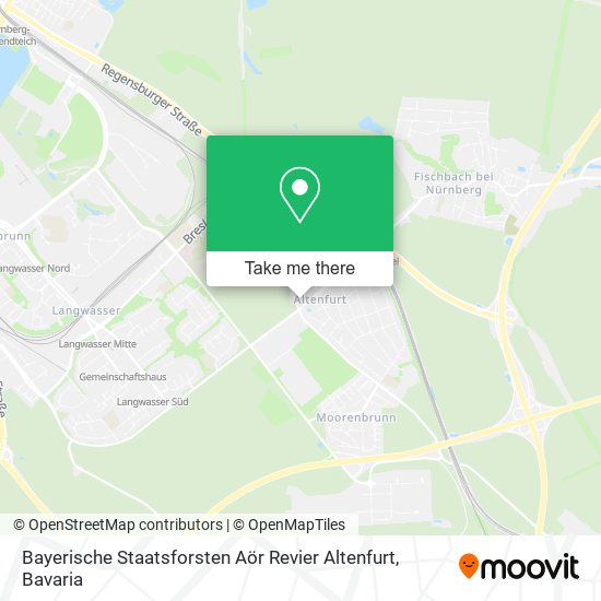 Bayerische Staatsforsten Aör Revier Altenfurt map
