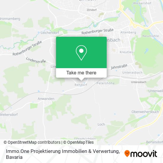 Карта Immo.One Projektierung Immobilien & Verwertung