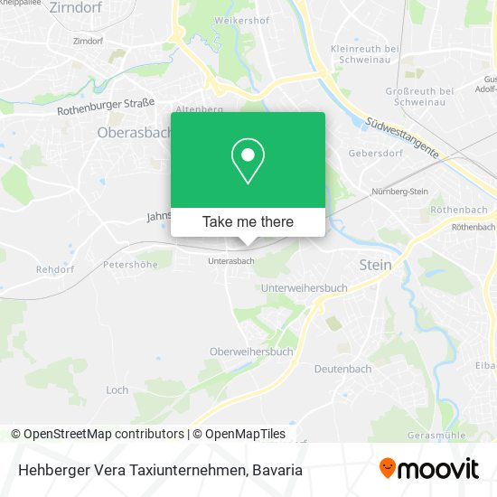 Hehberger Vera Taxiunternehmen map