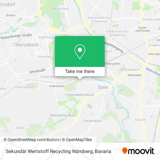 Sekundär Wertstoff Recycling Nürnberg map