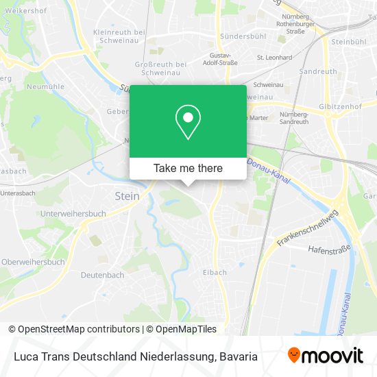 Карта Luca Trans Deutschland Niederlassung
