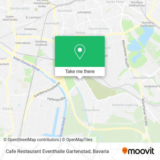 Карта Cafe Restaurant Eventhalle Gartenstad