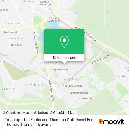 Карта Tresorxperten Fuchs und Thumann GbR Daniel Fuchs, Thomas Thumann