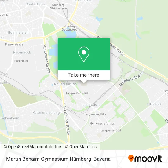 Martin Behaim Gymnasium Nürnberg map