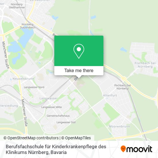 Berufsfachschule für Kinderkrankenpflege des Klinikums Nürnberg map