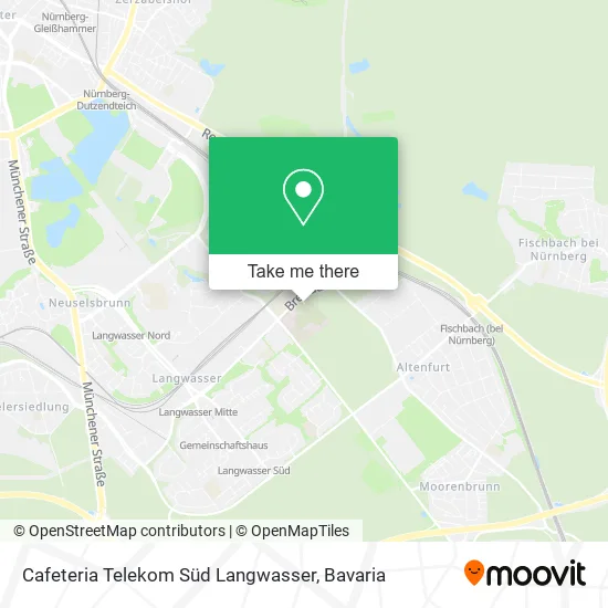 Карта Cafeteria Telekom Süd Langwasser