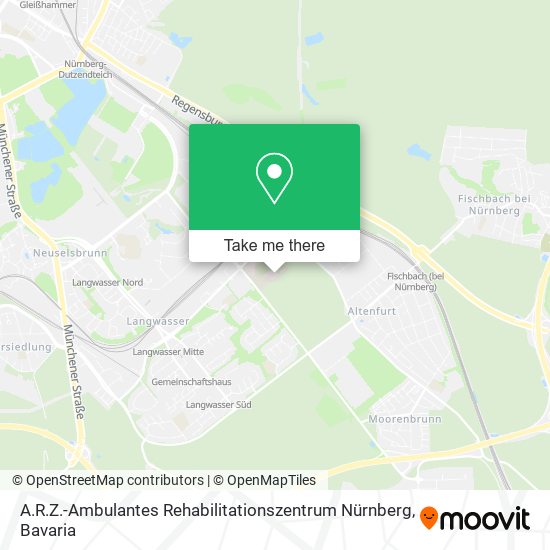 A.R.Z.-Ambulantes Rehabilitationszentrum Nürnberg map
