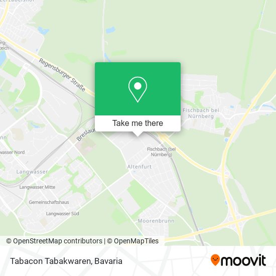Карта Tabacon Tabakwaren