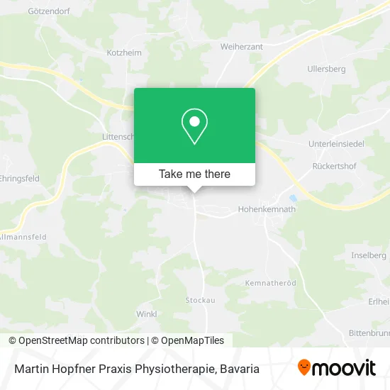 Карта Martin Hopfner Praxis Physiotherapie