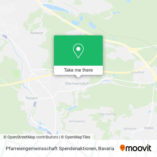 Pfarreiengemeinsschaft Spendenaktionen map