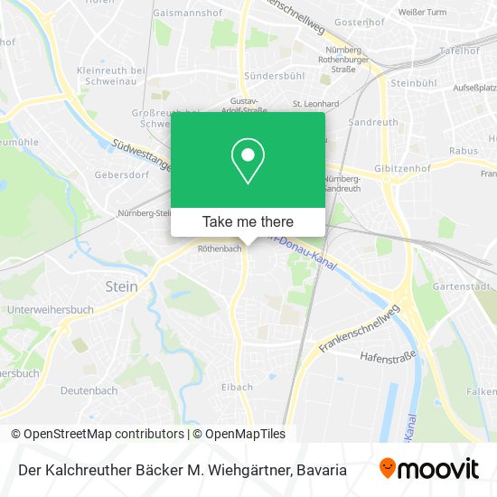 Der Kalchreuther Bäcker M. Wiehgärtner map